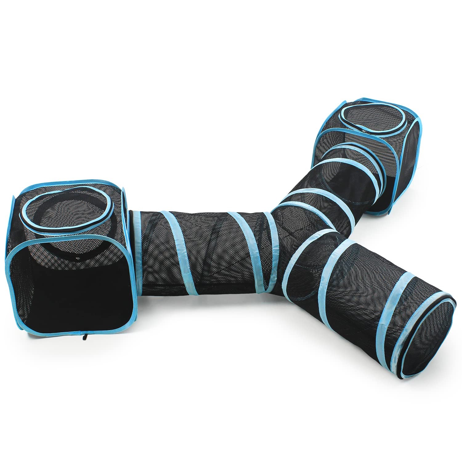 Cat Cube and 3-Way Tunnel Play Set, an outdoor cat enclosure from Catio Company