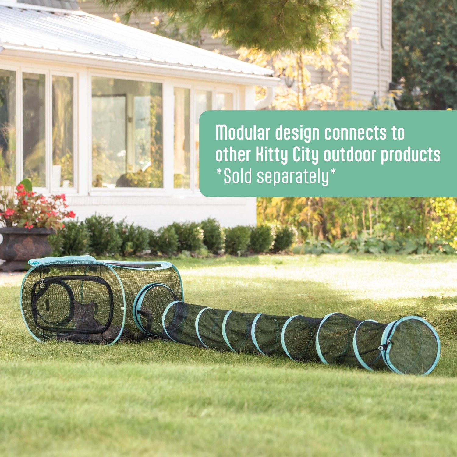 Kitty City Outdoor Cat Play Tunnel 3 Metre: image 4