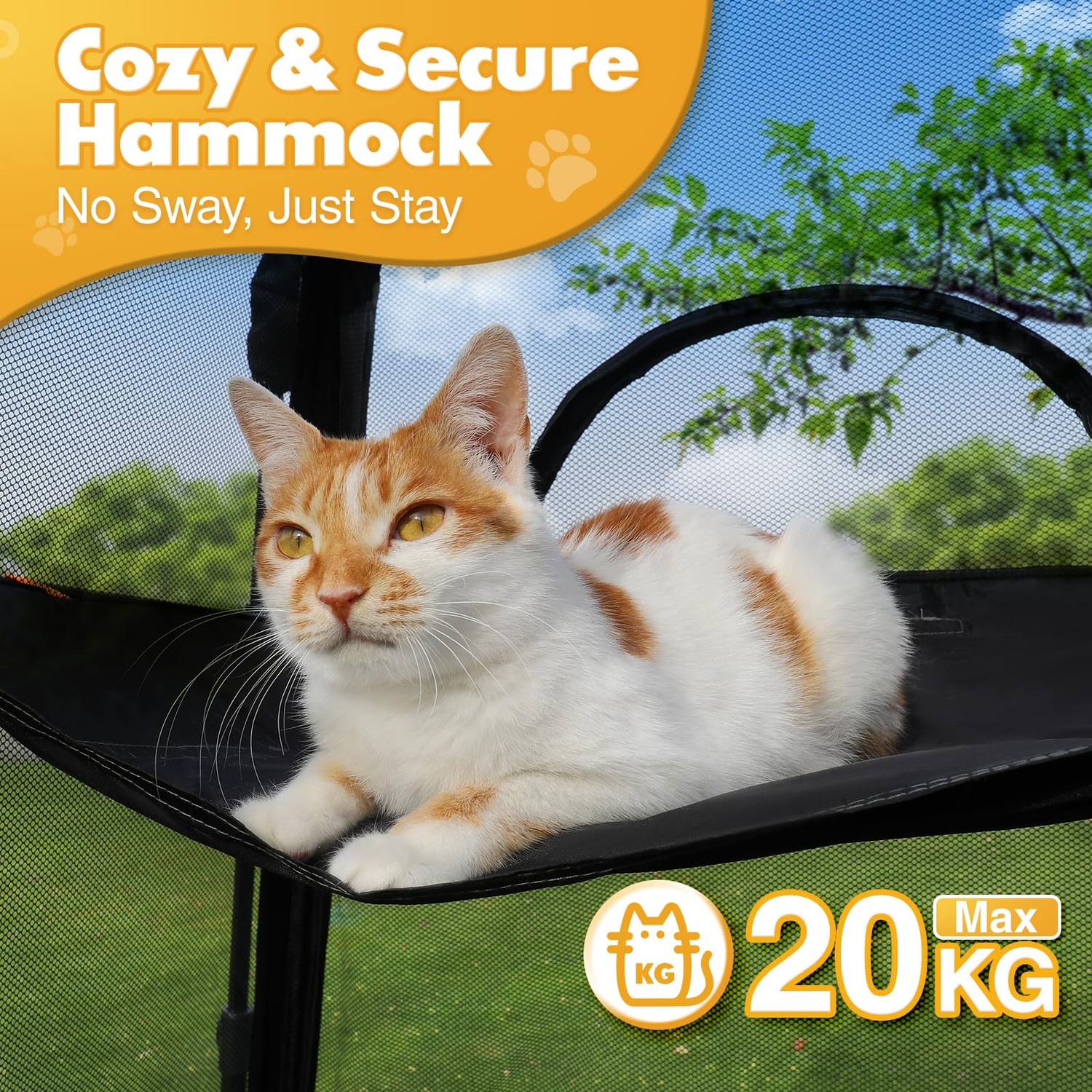 Rywell Pop-Up Cat Enclosure with Three-Tier Mesh Tent: image 6